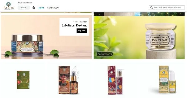 Revité Amazon storefront after launch