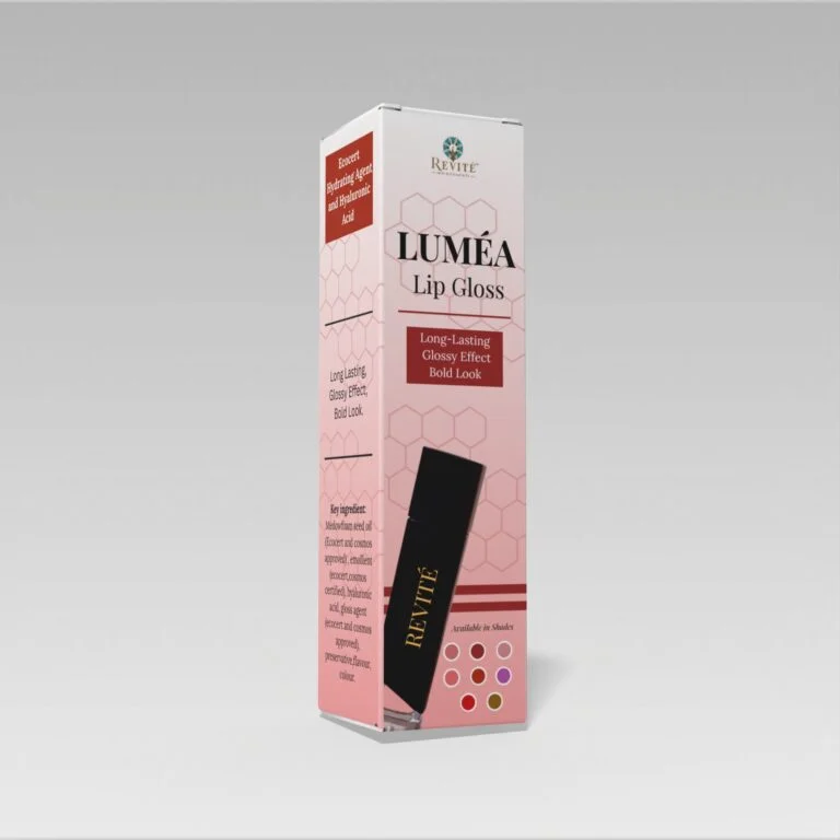Revité lip gloss packaging