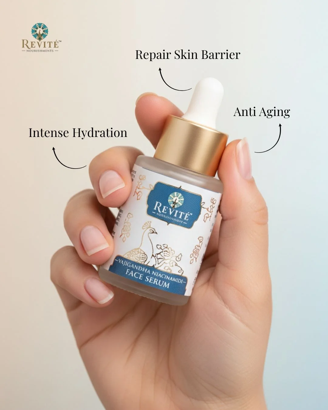 Revité face serum product social creative